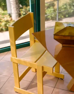 Hem Bullnose chair, yellow