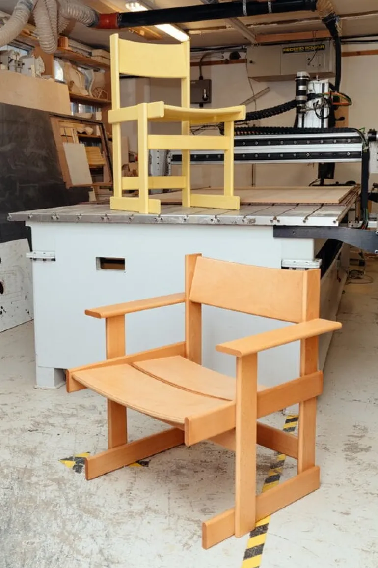 Hem Bullnose chair, yellow