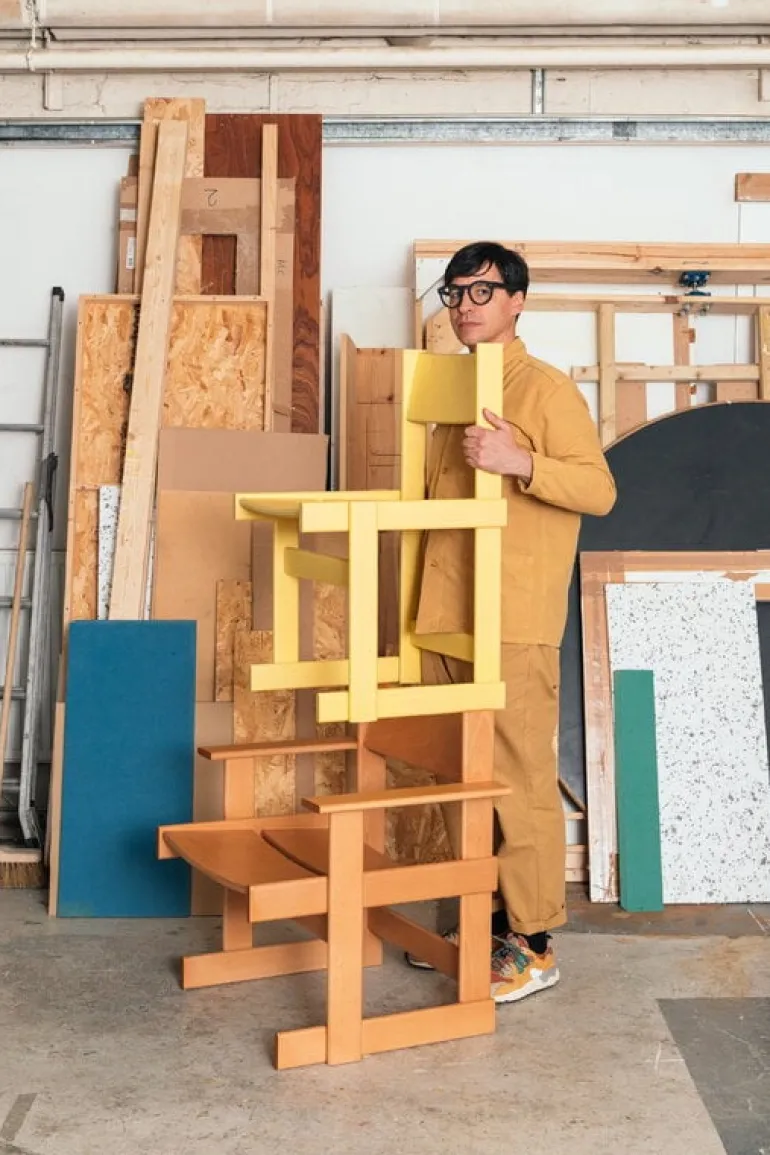 Hem Bullnose chair, yellow