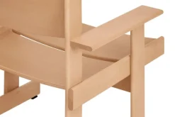 Hem Bullnose lounge chair, natural beech