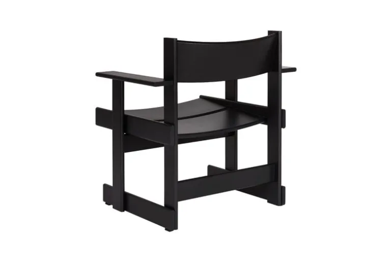 Hem Bullnose lounge chair, black