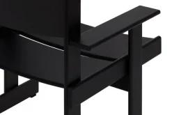 Hem Bullnose lounge chair, black