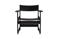 Hem Bullnose lounge chair, black