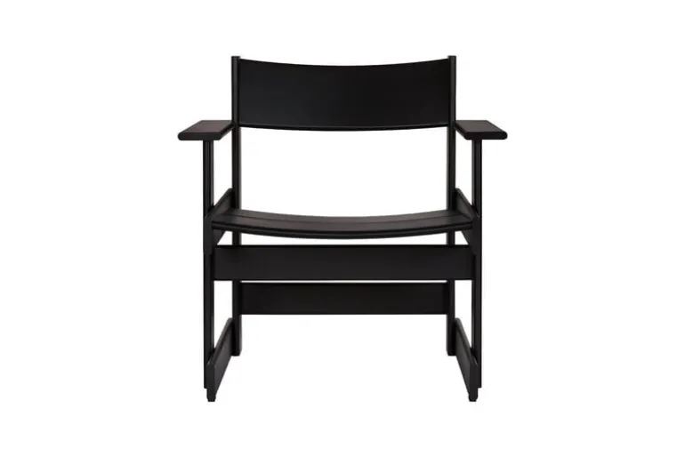 Hem Bullnose lounge chair, black