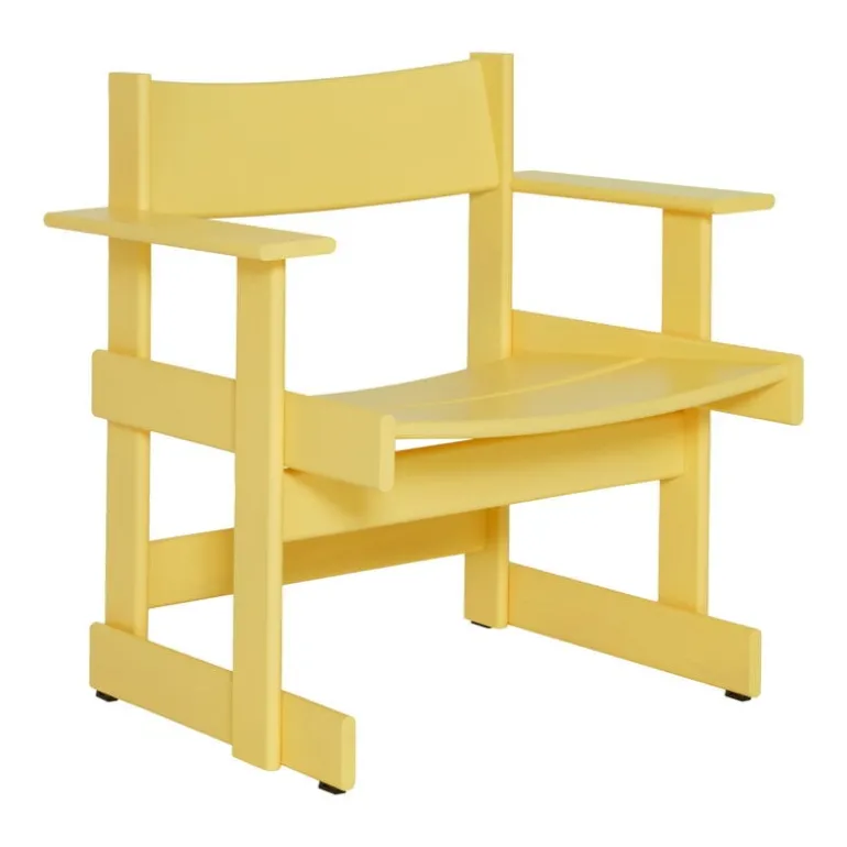 Hem Bullnose lounge chair, yellow