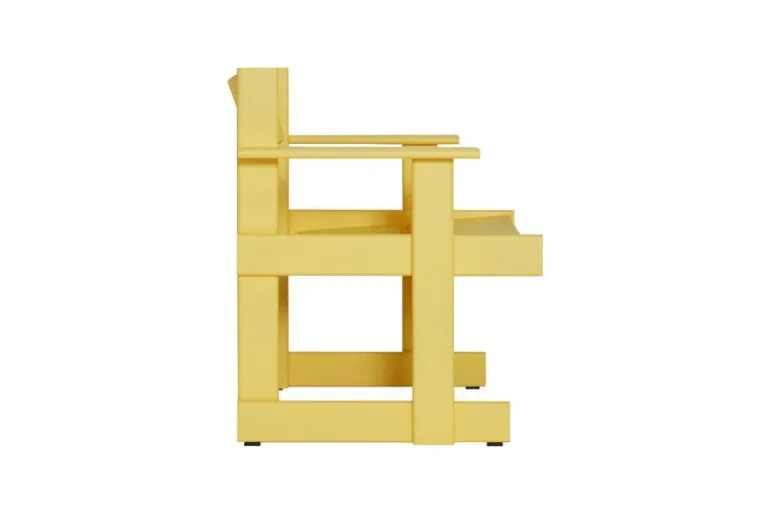 Hem Bullnose lounge chair, yellow