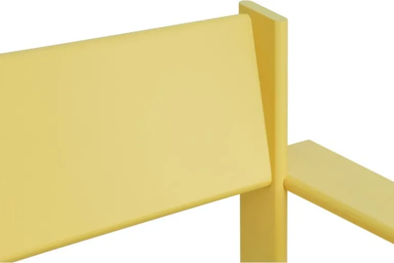 Hem Bullnose lounge chair, yellow