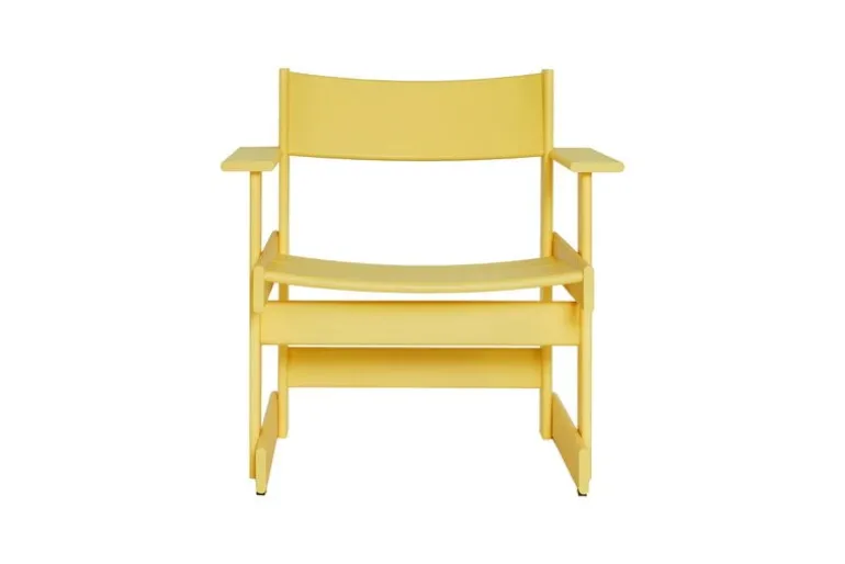 Hem Bullnose lounge chair, yellow