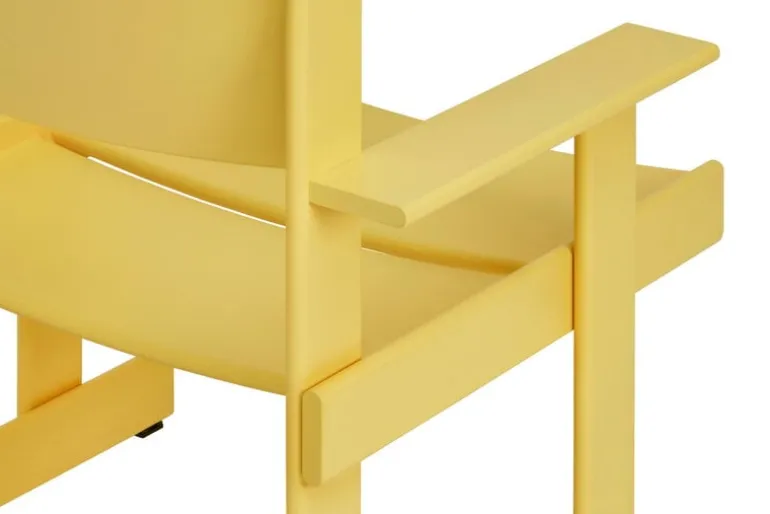 Hem Bullnose lounge chair, yellow