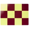 Hem Check placemat, 2 pcs, butter - burgundy