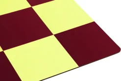 Hem Check placemat, 2 pcs, butter - burgundy