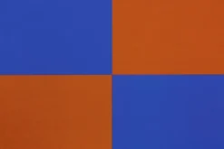 Hem Check placemat, 2 pcs, terracotta - cobalt