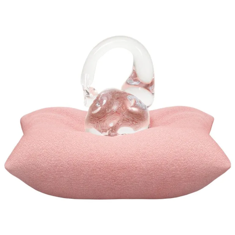 Hem Crepe cushion, 50 x 50 cm, light pink