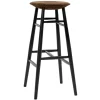 Hem Drifted bar stool, 75 cm, dark cork - black
