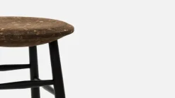 Hem Drifted bar stool, 75 cm, dark cork - black
