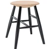 Hem Drifted stool,  light cork - black