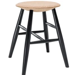 Hem Drifted stool,  light cork - black