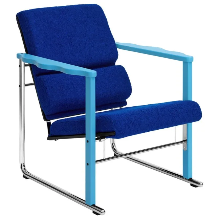 Hem Experiment lounge chair 502, blue - ultramarine