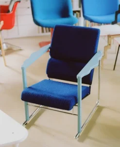 Hem Experiment lounge chair 502, blue - ultramarine