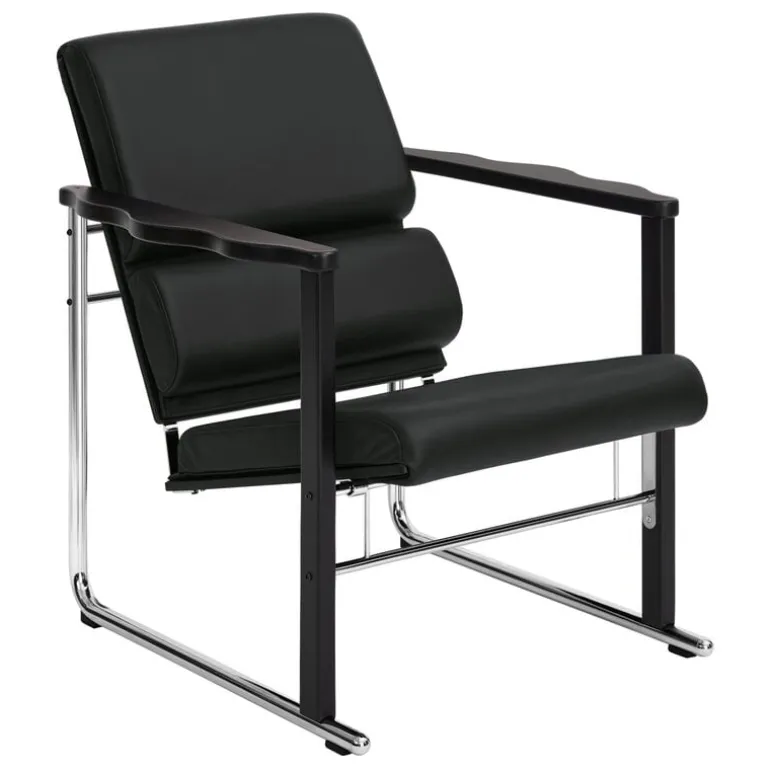 Hem Experiment lounge chair 502, black - black leather