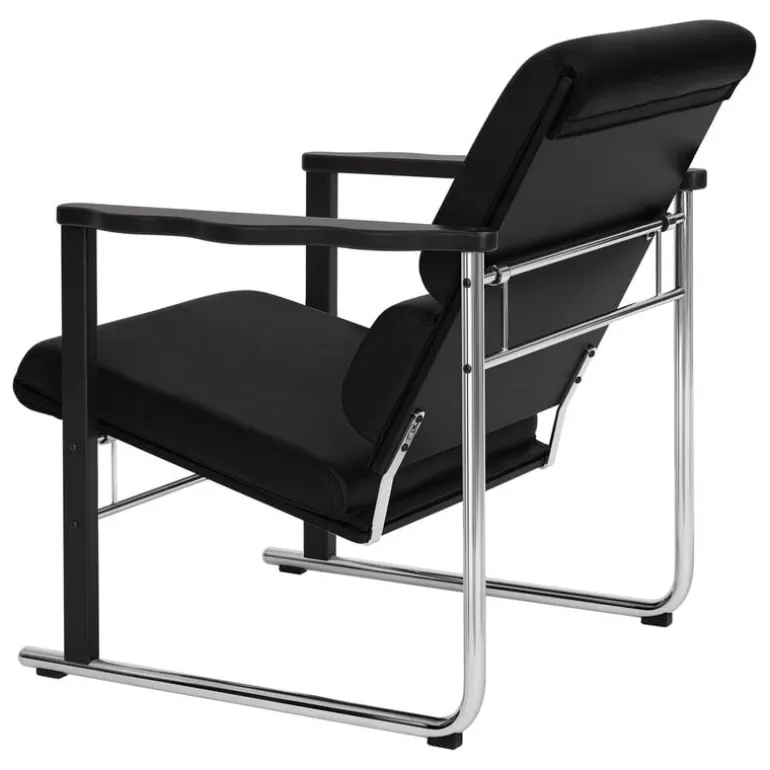 Hem Experiment lounge chair 502, black - black leather