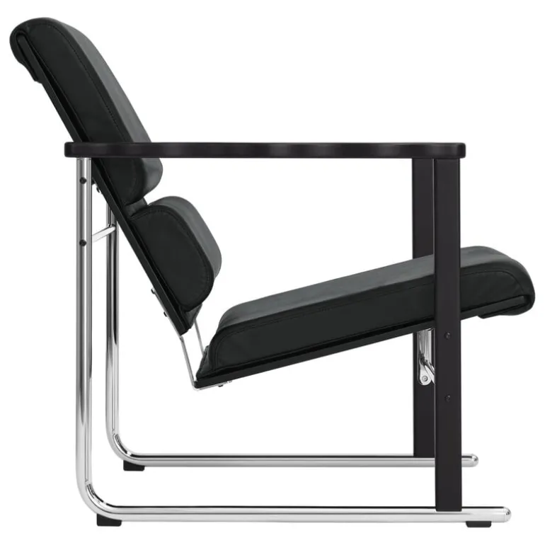 Hem Experiment lounge chair 502, black - black leather