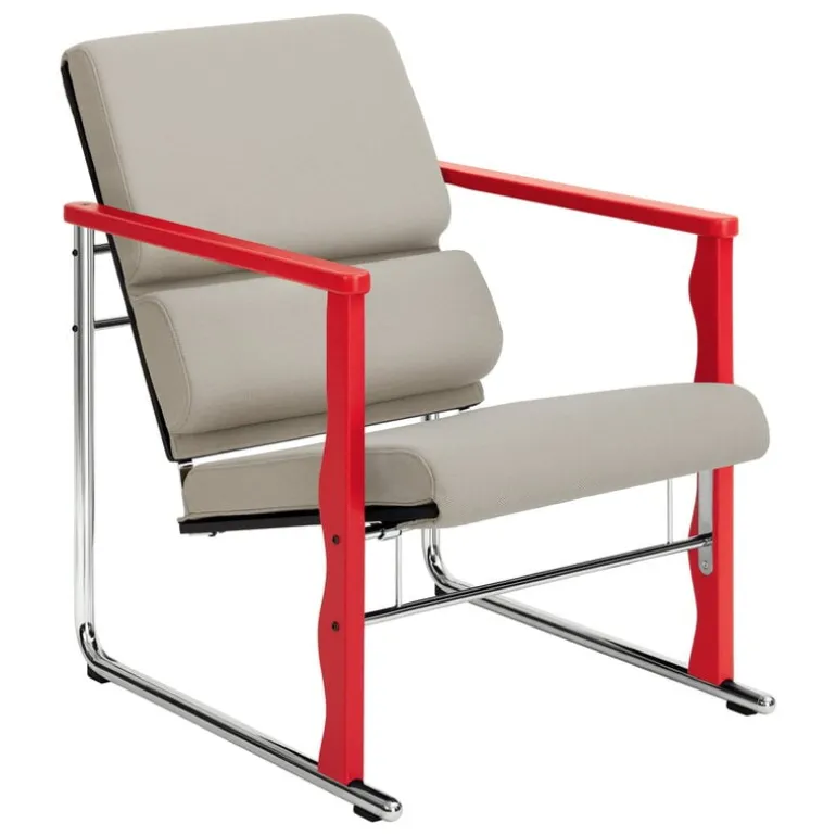 Hem Experiment lounge chair 503, red - light beige