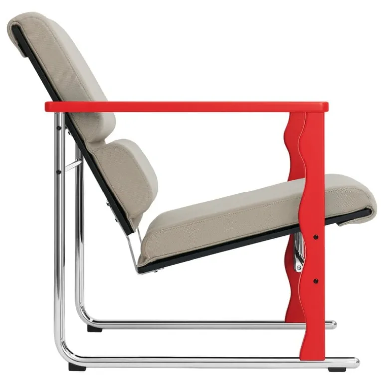Hem Experiment lounge chair 503, red - light beige