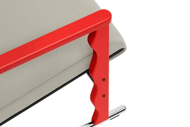 Hem Experiment lounge chair 503, red - light beige