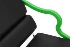 Hem Experiment lounge chair 501, green - black leather