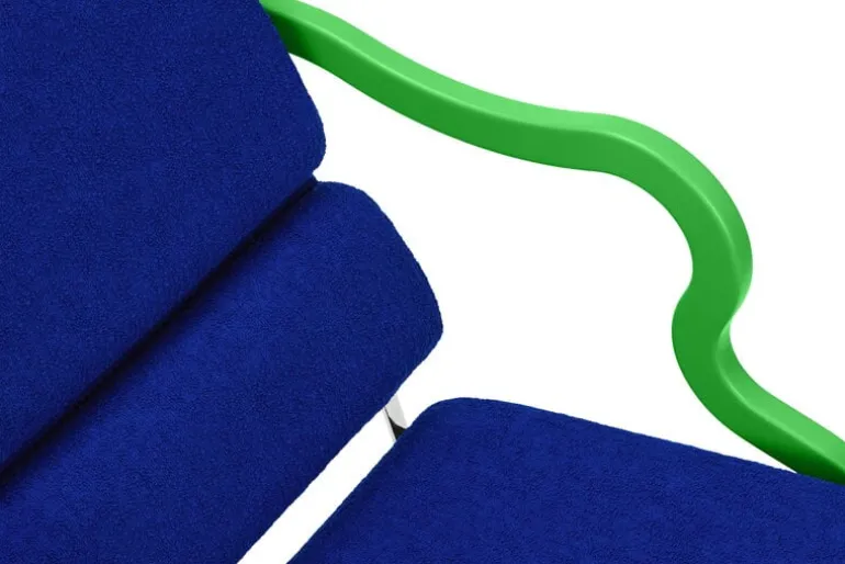 Hem Experiment lounge chair 501, green - ultramarine