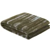 Hem Glitch throw, 180 x 130 cm, powder blue - olive green