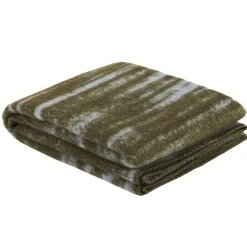 Hem Glitch throw, 180 x 130 cm, powder blue - olive green