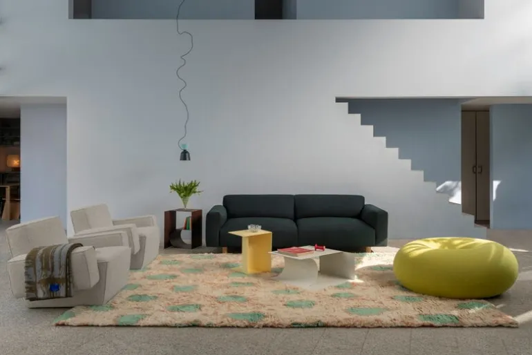 Hem Glyph Alpha side table, grey white