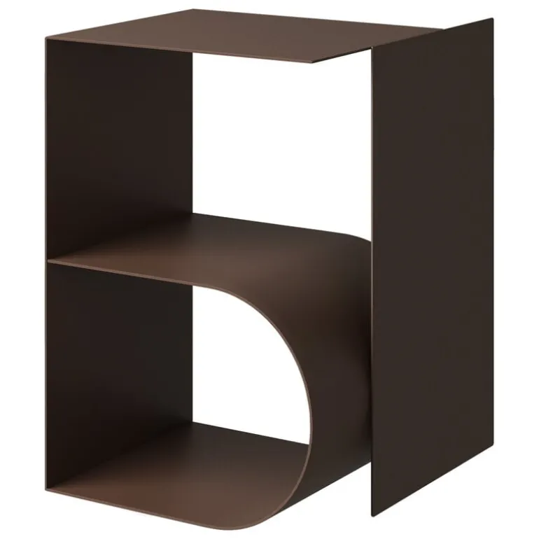 Hem Glyph Beta side table, chocolate brown