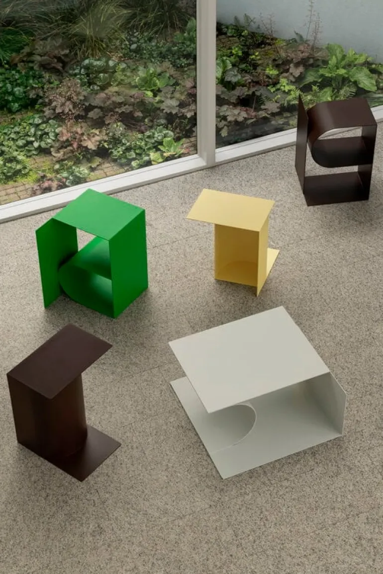 Hem Glyph Beta side table, chocolate brown