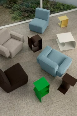 Hem Glyph Beta side table, chocolate brown