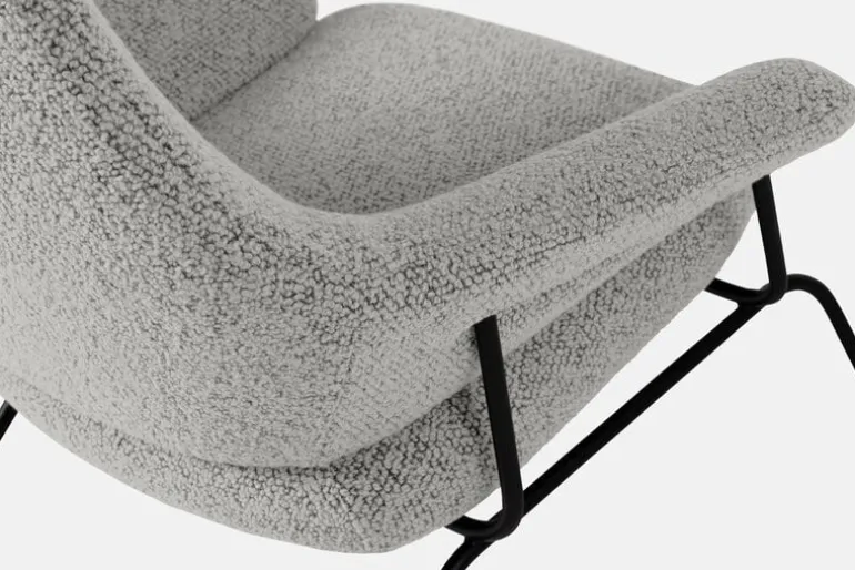 Hem Hai lounge chair, pebble boucle