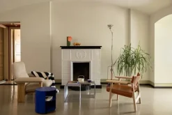 Hem Hide side table, ultramarine