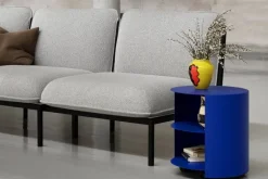 Hem Hide side table, ultramarine