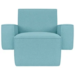Hem Hunk lounge chair with armrests, Tiree Icicle