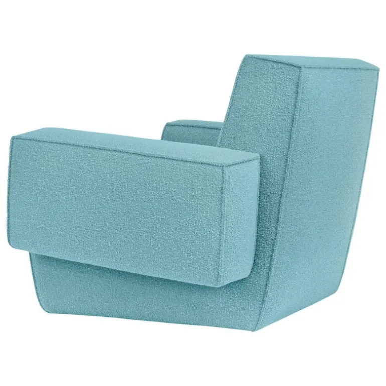 Hem Hunk lounge chair with armrests, Tiree Icicle