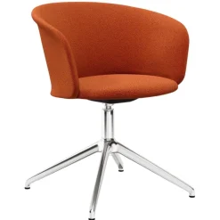 Hem Kendo swivel chair, canyon - polished aluminium