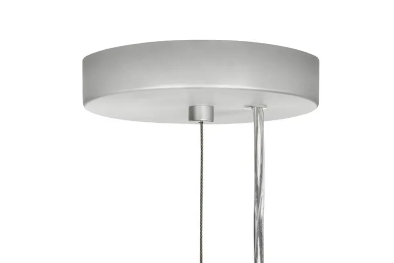 Hem Knuckle Linear chandelier, brushed aluminum