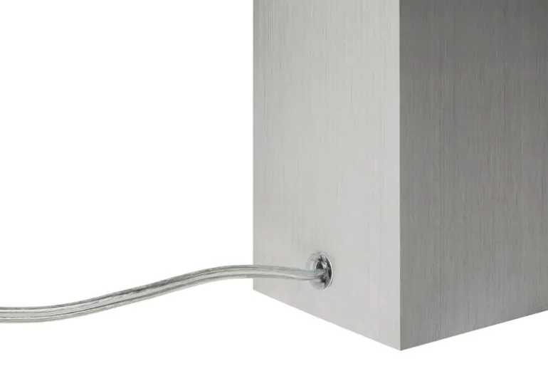 Hem Knuckle table lamp, brushed aluminum