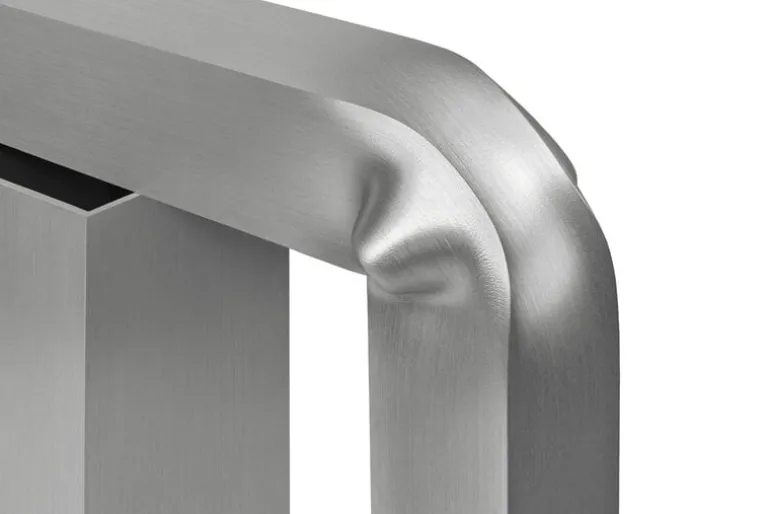 Hem Knuckle table lamp, brushed aluminum