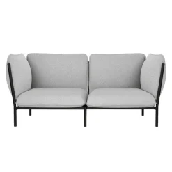 Hem Kumo 2-seater sofa with armrests, Porcelain