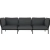 Hem Kumo 3-seater sofa with armrests, Graphite