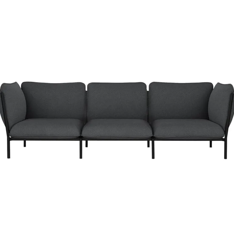 Hem Kumo 3-seater sofa with armrests, Graphite