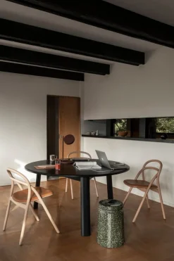 Hem Last stool, green - pink splatter